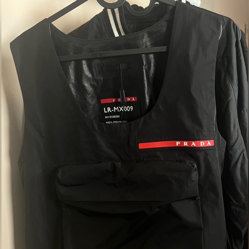 Prada linea rossa cargo vest size large